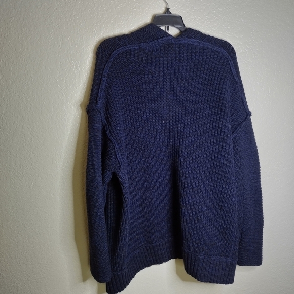 Free People High Hopes oversized open Cardigan Chunky Knit sz Xs - Picture 8 of 8